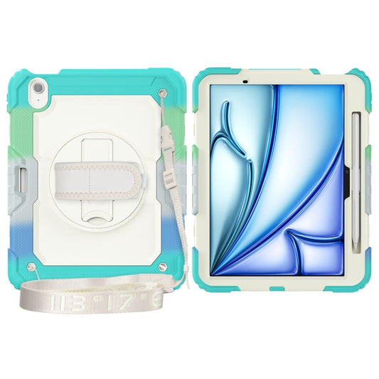 For iPad Air 11 2024 / Air 11 2025 Silicone Hybrid PC Tablet Protective Case(Rainbow Blue) - iPad Air 11 2025 / 2024 Cases by buy2fix | Online Shopping UK | buy2fix