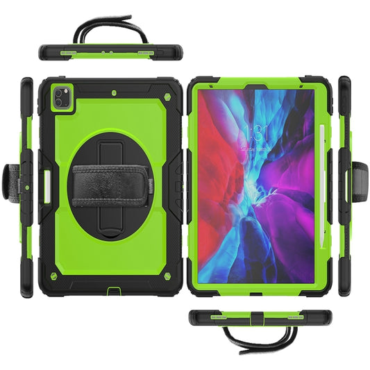 For iPad Pro 13 2024 Silicone Hybrid PC Tablet Protective Case(Yellow Green+Black) - iPad Pro 13 2024 Cases by buy2fix | Online Shopping UK | buy2fix