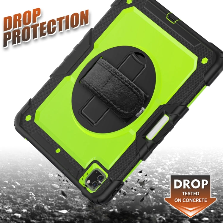 For iPad Pro 13 2024 Silicone Hybrid PC Tablet Protective Case(Yellow Green+Black) - iPad Pro 13 2024 Cases by buy2fix | Online Shopping UK | buy2fix