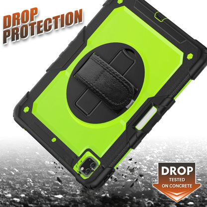 For iPad Pro 13 2024 Silicone Hybrid PC Tablet Protective Case(Yellow Green+Black) - iPad Pro 13 2024 Cases by buy2fix | Online Shopping UK | buy2fix