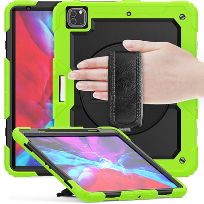 For iPad Pro 13 2024 Silicone Hybrid PC Tablet Protective Case(Black+Yellow Green) - iPad Pro 13 2024 Cases by buy2fix | Online Shopping UK | buy2fix