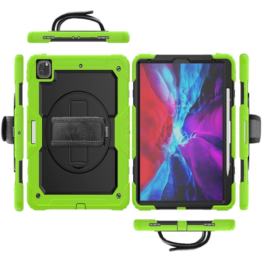 For iPad Pro 13 2024 Silicone Hybrid PC Tablet Protective Case(Black+Yellow Green) - iPad Pro 13 2024 Cases by buy2fix | Online Shopping UK | buy2fix