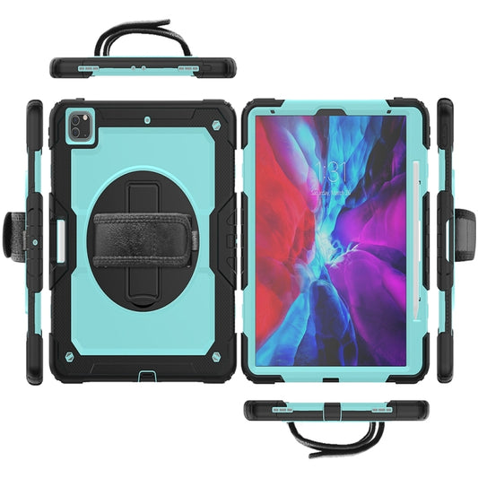 For iPad Pro 13 2024 Silicone Hybrid PC Tablet Protective Case(Light Blue+Black) - iPad Pro 13 2024 Cases by buy2fix | Online Shopping UK | buy2fix