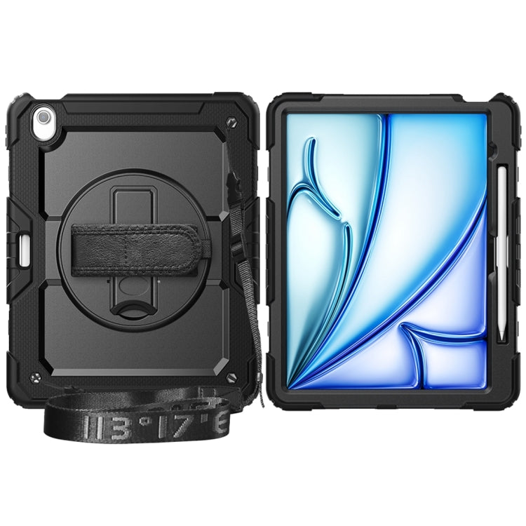 For iPad Air 13 2024 / Air 13 2025 Silicone Hybrid PC Tablet Protective Case(Black) - iPad Air 13 2025 / 2024 Cases by buy2fix | Online Shopping UK | buy2fix