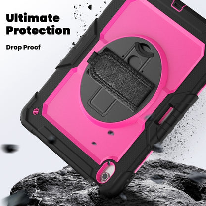 For iPad Air 13 2024 / Air 13 2025 Silicone Hybrid PC Tablet Protective Case(Rose Red+Black) - iPad Air 13 2025 / 2024 Cases by buy2fix | Online Shopping UK | buy2fix