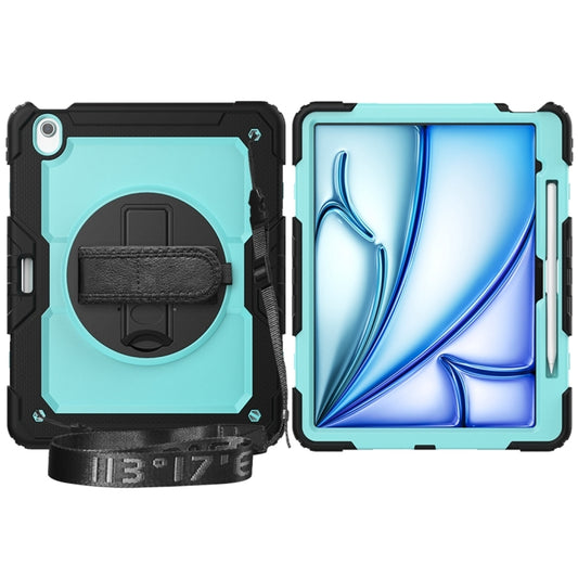 For iPad Air 13 2024 / Air 13 2025 Silicone Hybrid PC Tablet Protective Case(Light Blue+Black) - iPad Air 13 2025 / 2024 Cases by buy2fix | Online Shopping UK | buy2fix
