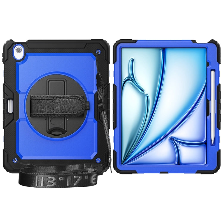 For iPad Air 13 2024 / Air 13 2025 Silicone Hybrid PC Tablet Protective Case(Dark Blue+Black) - iPad Air 13 2025 / 2024 Cases by buy2fix | Online Shopping UK | buy2fix