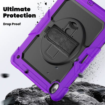 For iPad Air 13 2024 / Air 13 2025 Silicone Hybrid PC Tablet Protective Case(Purple+Black) - iPad Air 13 2025 / 2024 Cases by buy2fix | Online Shopping UK | buy2fix