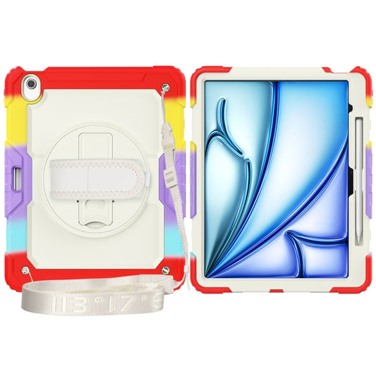 For iPad Air 13 2024 / Air 13 2025 Silicone Hybrid PC Tablet Protective Case(Rainbow Red) - iPad Air 13 2025 / 2024 Cases by buy2fix | Online Shopping UK | buy2fix