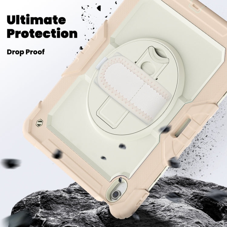 For iPad Air 13 2024 / Air 13 2025 Silicone Hybrid PC Tablet Protective Case(Cream+Rose Gold) - iPad Air 13 2025 / 2024 Cases by buy2fix | Online Shopping UK | buy2fix