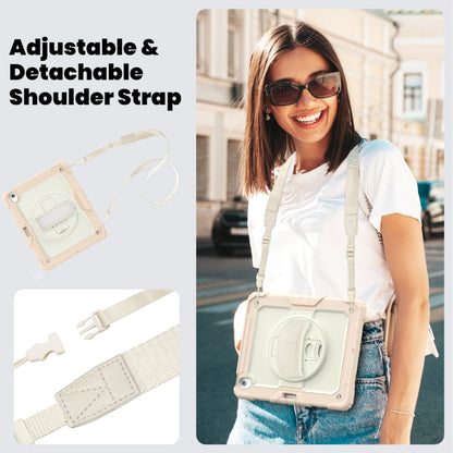 For iPad Air 13 2024 / Air 13 2025 Silicone Hybrid PC Tablet Protective Case(Cream+Rose Gold) - iPad Air 13 2025 / 2024 Cases by buy2fix | Online Shopping UK | buy2fix