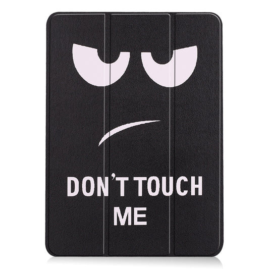 For iPad Air 11 2025 / 2024 Custer Painted 3-Fold Holder Smart Leather Tablet Case(Big Eye Me) - iPad Air 11 2025 / 2024 Cases by buy2fix | Online Shopping UK | buy2fix