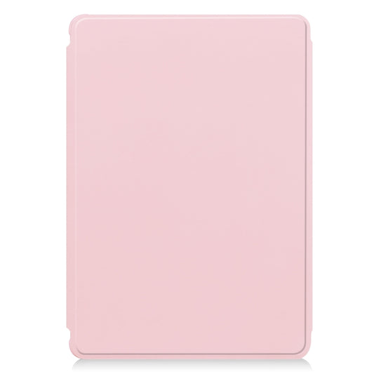 For iPad Air 11 2025 / 2024 Transparent Rotation Smart Leather Tablet Case with Keyboard(Pink) - iPad Air 11 2025 / 2024 Cases by buy2fix | Online Shopping UK | buy2fix