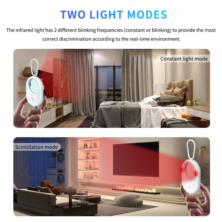 T02 Smart Infrared Camera Detector Anti-Sneak Shooting Scanner(White) by buy2fix