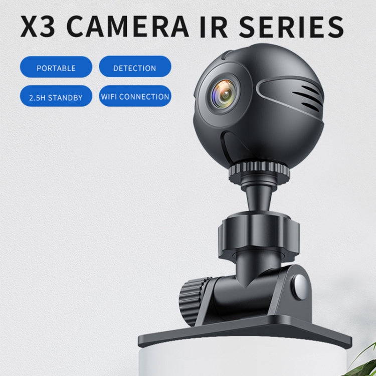 X3 Wireless Mini DV WiFi IP Camera, Support Night Vision / Motion Detection(Black) by buy2fix