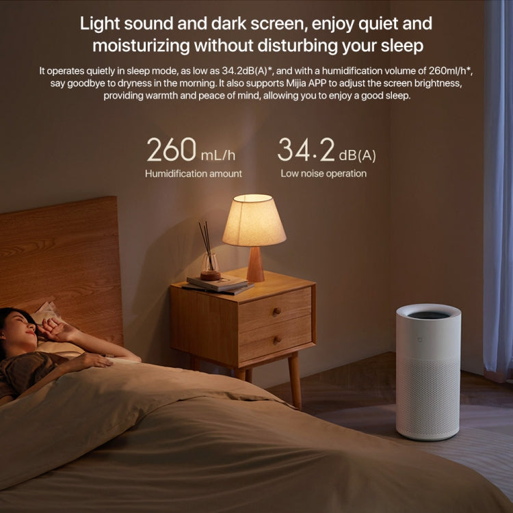 Xiaomi Mijia Pure Smart Fog-Free Humidifier 2, Specification:US Plug(White) by Xiaomi