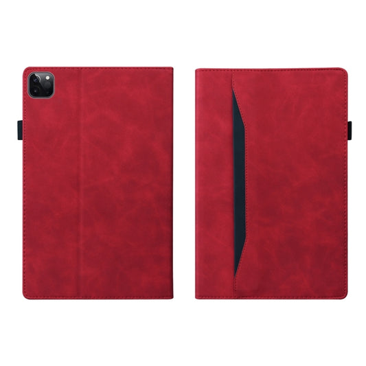 For iPad Pro 11 2024 Splicing Shockproof Leather Tablet Case(Red) - iPad Pro 11 2024 Cases by buy2fix | Online Shopping UK | buy2fix