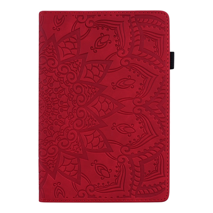 For iPad Pro 11 2024 Calf Texture Embossed Leather Tablet Case(Red) - iPad Pro 11 2024 Cases by buy2fix | Online Shopping UK | buy2fix