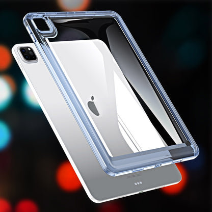For iPad Pro 12.9 2022 / 2021 / 2020 Transparent Acrylic Tablet Case(Blue) - iPad Pro 12.9 (2022/2021) Cases by buy2fix | Online Shopping UK | buy2fix