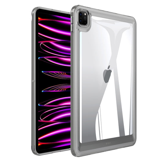 For iPad Pro 12.9 2022 / 2021 / 2020 Transparent Acrylic Tablet Case(Black) - iPad Pro 12.9 (2022/2021) Cases by buy2fix | Online Shopping UK | buy2fix