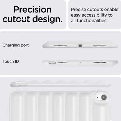 For iPad Air 11 2025 / 2024 Eiderdown Cushion Shockproof Tablet Case(White) - iPad Air 11 2025 / 2024 Cases by buy2fix | Online Shopping UK | buy2fix