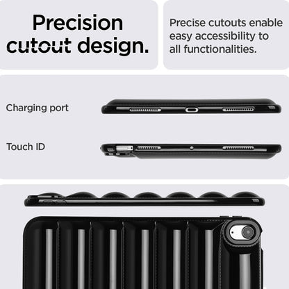 For iPad Air 11 2025 / 2024 Eiderdown Cushion Shockproof Tablet Case(Black) - iPad Air 11 2025 / 2024 Cases by buy2fix | Online Shopping UK | buy2fix