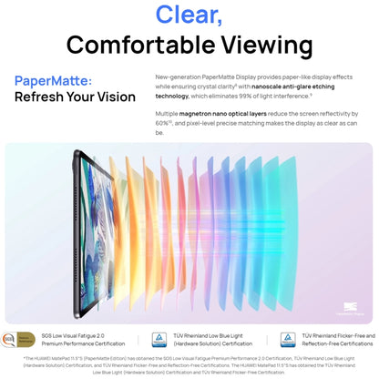 HUAWEI MatePad 11.5S WIFI Tablet PC, 8GB+256GB, HarmonyOS 4.2 Hisilicon Kirin 9000WM, Not Support Google Play(Grey) - Huawei by Huawei | Online Shopping UK | buy2fix
