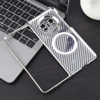 For Huawei Mate X5 6D Plated Carbon Fiber Clear Magsafe PC Phone Case(Titanium Grey) - Huawei Cases by buy2fix | Online Shopping UK | buy2fix