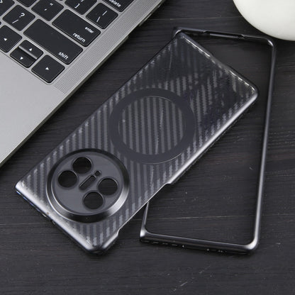 For Huawei Mate X5 6D Plated Carbon Fiber Clear Magsafe PC Phone Case(Starry Black) - Huawei Cases by buy2fix | Online Shopping UK | buy2fix