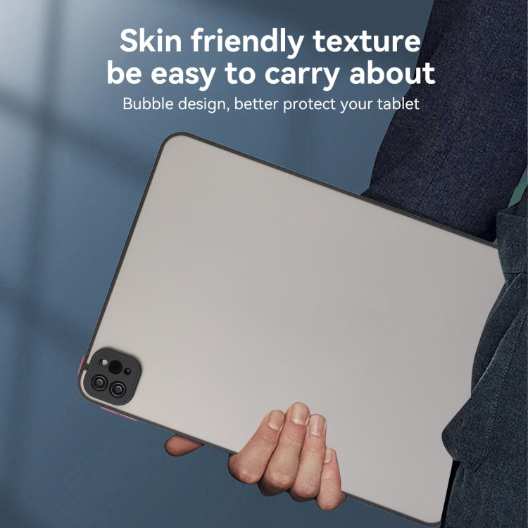 For iPad Pro 12.9 2022/2021/2020/2018 Skin Feel 2 in 1 PC Hybrid TPU Tablet Case(Black) - iPad Pro 12.9 (2022/2021) Cases by buy2fix | Online Shopping UK | buy2fix
