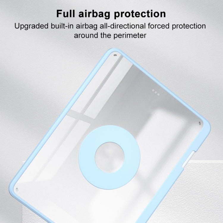 For iPad 2025 / 2022 Rotatable Magnetic Detachable Leather Tablet Case with Pen Slot(Blue) - iPad 2025 / 2022 Cases by buy2fix | Online Shopping UK | buy2fix