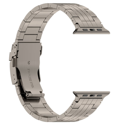 For Apple Watch Series 9 45mm Armor 5-bead Titanium Watch Band(Titanium) by buy2fix