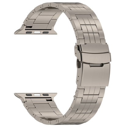 For Apple Watch Series 7 41mm Armor 5-bead Titanium Watch Band(Titanium) by buy2fix