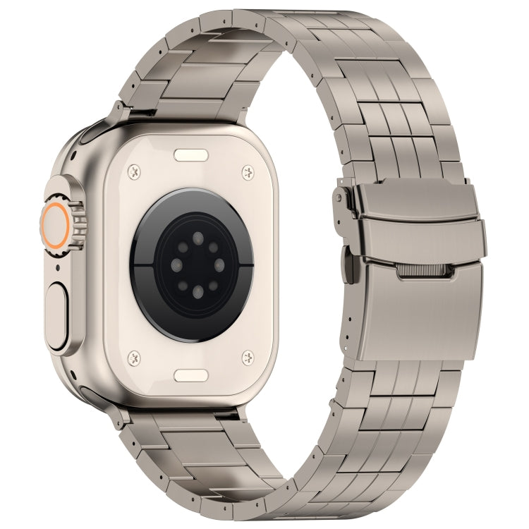 For Apple Watch Series 6 44mm Armor 5-bead Titanium Watch Band(Titanium) by buy2fix