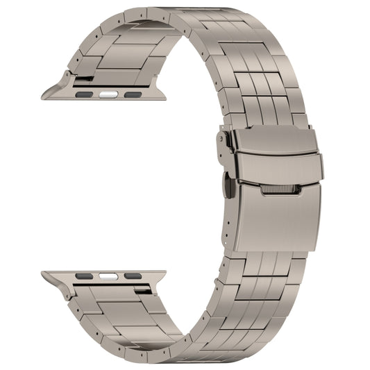 For Apple Watch Series 4 44mm Armor 5-bead Titanium Watch Band(Titanium) by buy2fix