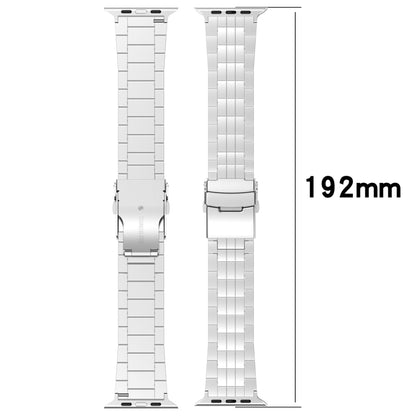 For Apple Watch Series 6 40mm Armor 5-bead Titanium Watch Band(Black) by buy2fix