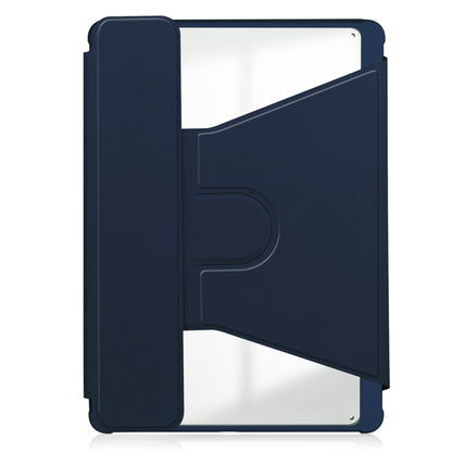 For iPad Air 13 2025 / 2024 Transparent Rotation Smart Leather Tablet Case(Dark Blue) - iPad Air 13 2025 / 2024 Cases by buy2fix | Online Shopping UK | buy2fix
