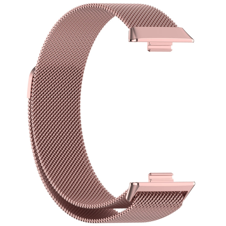 For Huawei Watch Fit3 Milanese Metal Watch Band(Rose Pink) by buy2fix
