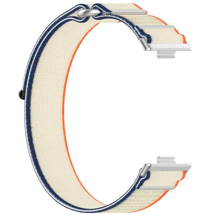 For Huawei Watch Fit3 Loop Nylon Watch Band(Beige Orange) by buy2fix