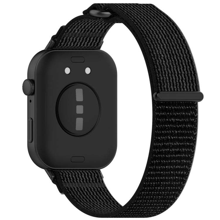 For Huawei Watch Fit3 Loop Nylon Watch Band(Black Grey) by buy2fix