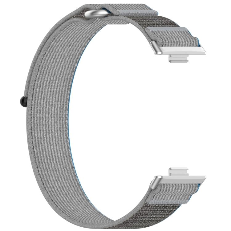 For Huawei Watch Fit3 Loop Nylon Watch Band(Blue Grey) by buy2fix