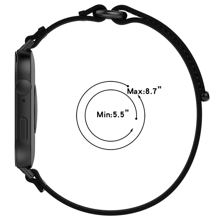 For Huawei Watch Fit3 Loop Nylon Watch Band(Blue Grey) by buy2fix