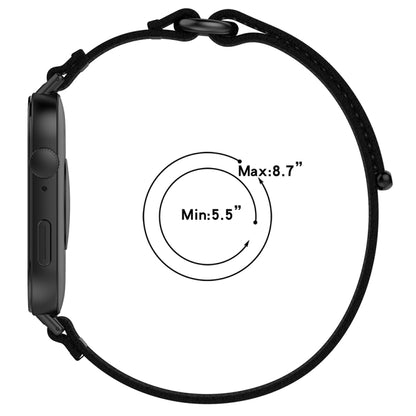 For Huawei Watch Fit3 Loop Nylon Watch Band(Blue Grey) by buy2fix