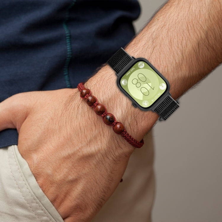 For Huawei Watch Fit3 Loop Nylon Watch Band(Beige Orange) by buy2fix