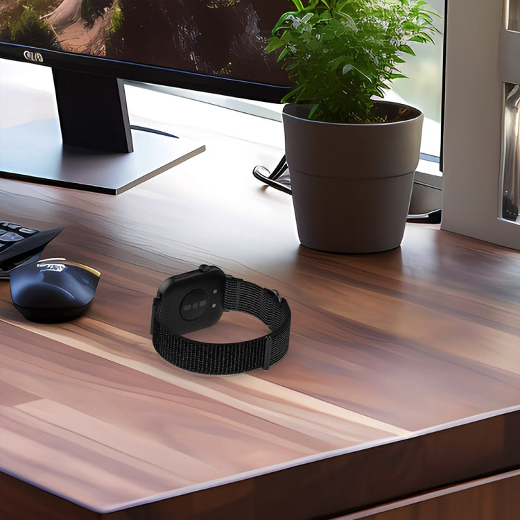 For Huawei Watch Fit3 Loop Nylon Watch Band(Blue Grey) by buy2fix