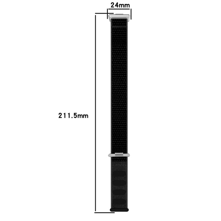 For Huawei Watch Fit3 Nylon Loop Hook and Loop Fastener Watch Band(Camel) by buy2fix