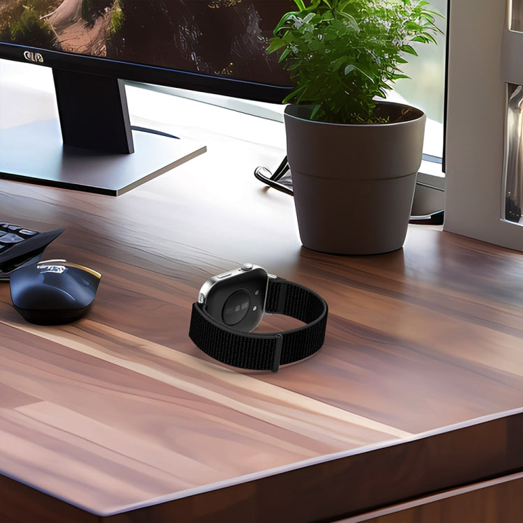 For Huawei Watch Fit3 Nylon Loop Hook and Loop Fastener Watch Band(Camel) by buy2fix