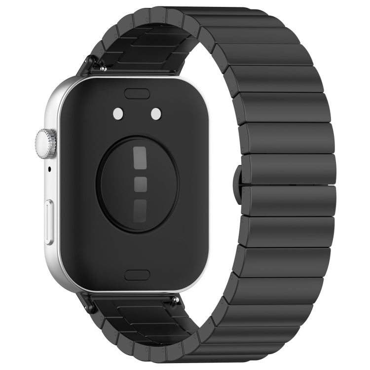 For Huawei Watch Fit3 One Bead Stainless Steel Watch Band(Black) by buy2fix