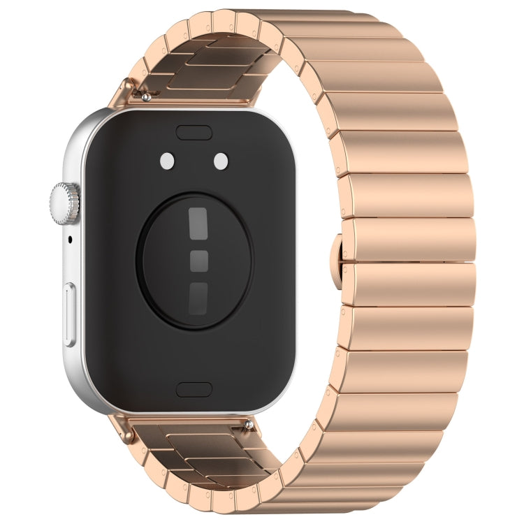 For Huawei Watch Fit3 One Bead Stainless Steel Watch Band(Rose Gold) by buy2fix