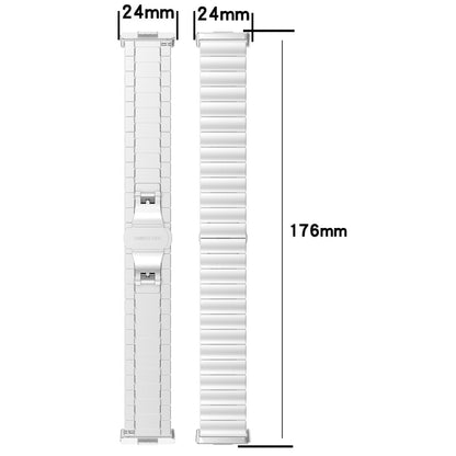 For Huawei Watch Fit3 One Bead Stainless Steel Watch Band(Gold) by buy2fix